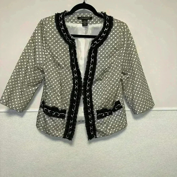A. Giannetti Jackets & Blazers - A. Giannetti Blazer S White Black for Women